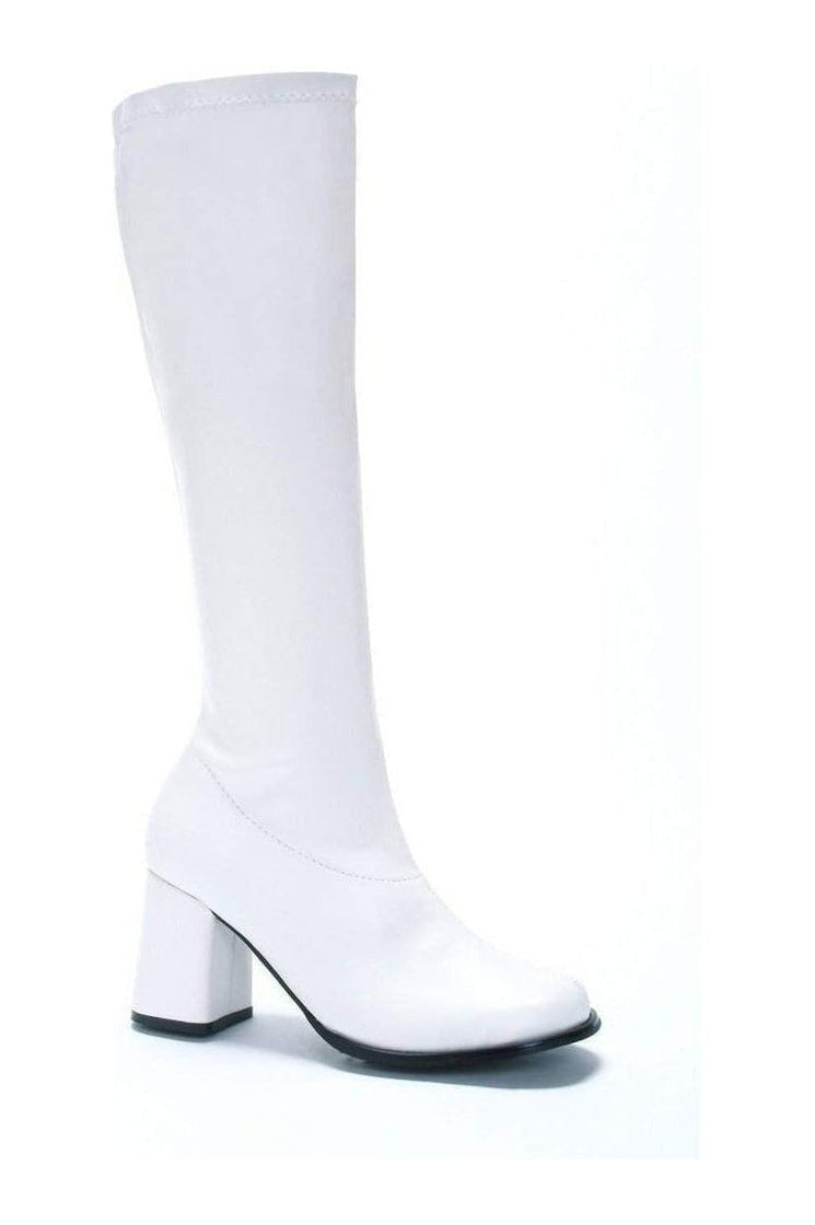 Stylish White Patent GOGO GoGo Boots