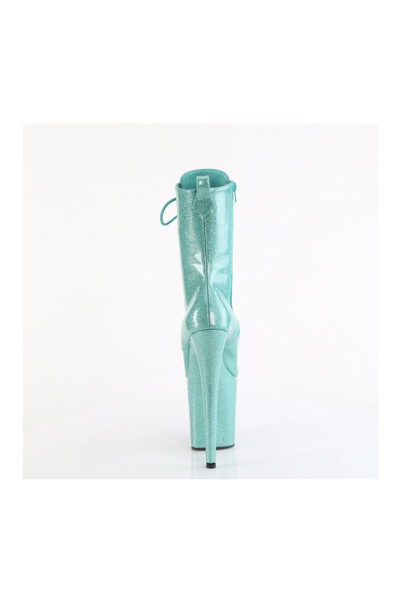 Stylish Turquoise Patent Leather Flamingo-1040GP Ankle Boots for Fashionable Women