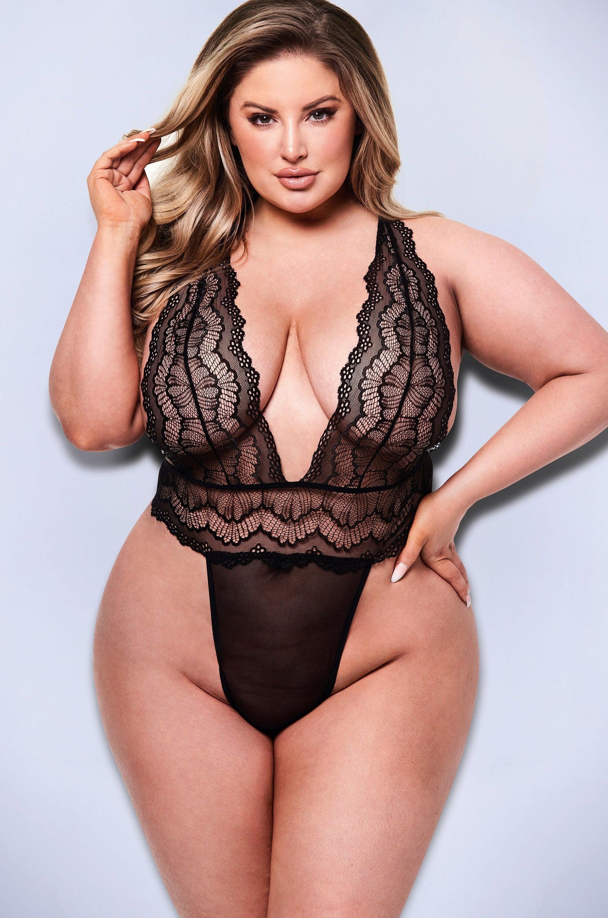 Alluring Strappy Teddy for a Sensual Look