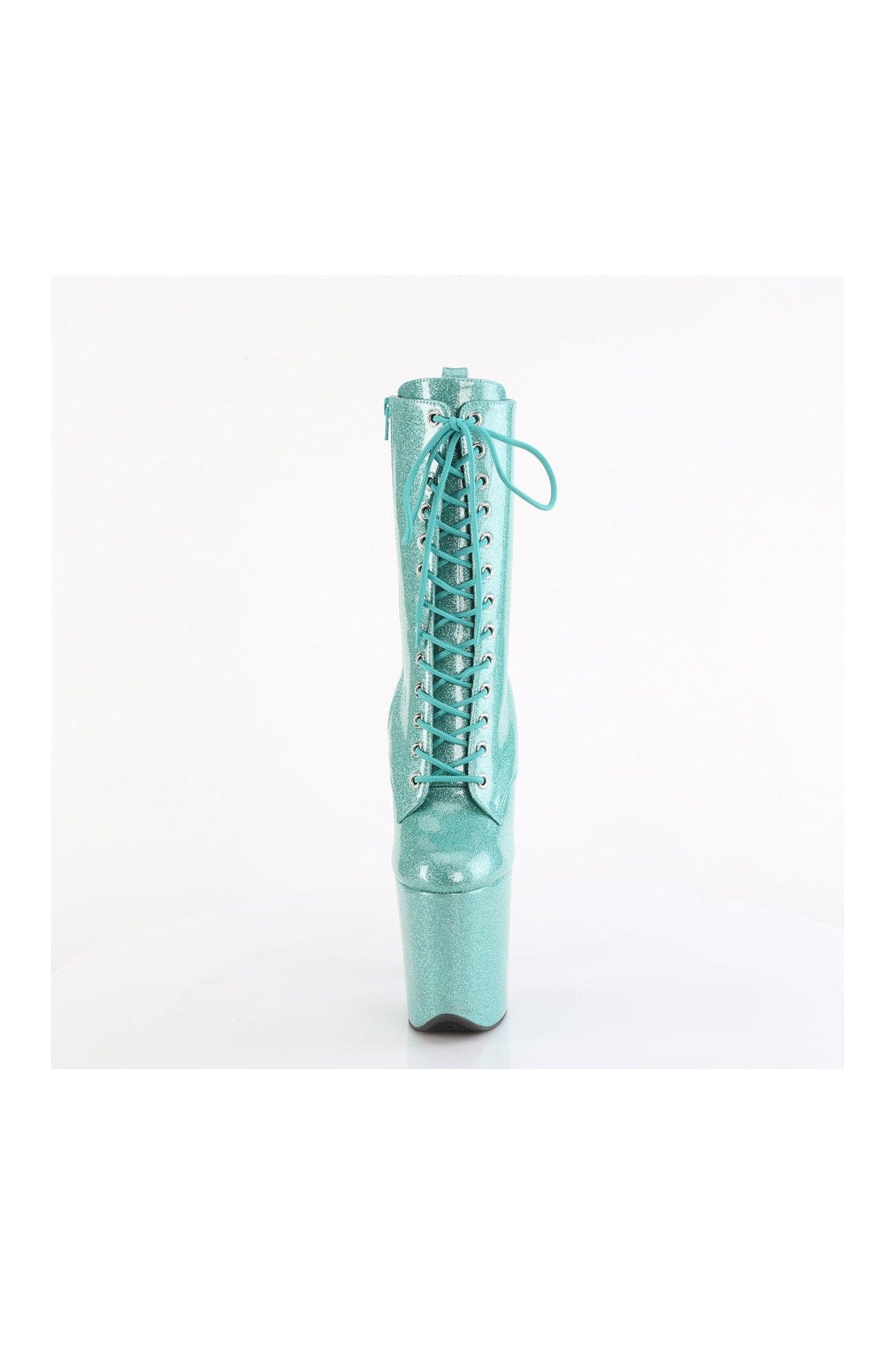 Stylish Turquoise Patent Leather Flamingo-1040GP Ankle Boots for Fashionable Women