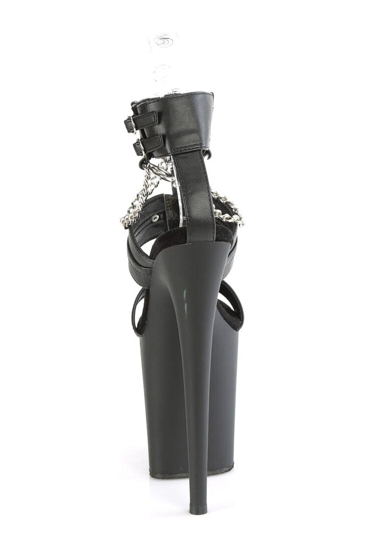 Pleaser Brand Flamingo - 861 Stylish Black Faux Leather Women's Sandals